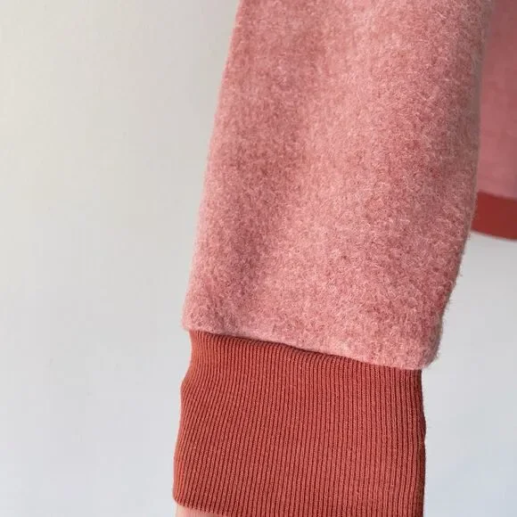 Feat BlanketBlend Crewneck Sweater in Cayenne Size S Fleece Casual Lounge - Picture 8 of 11